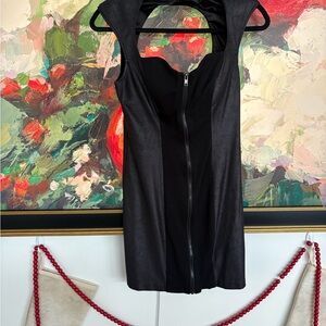 Guess Black Zip-Up Dress